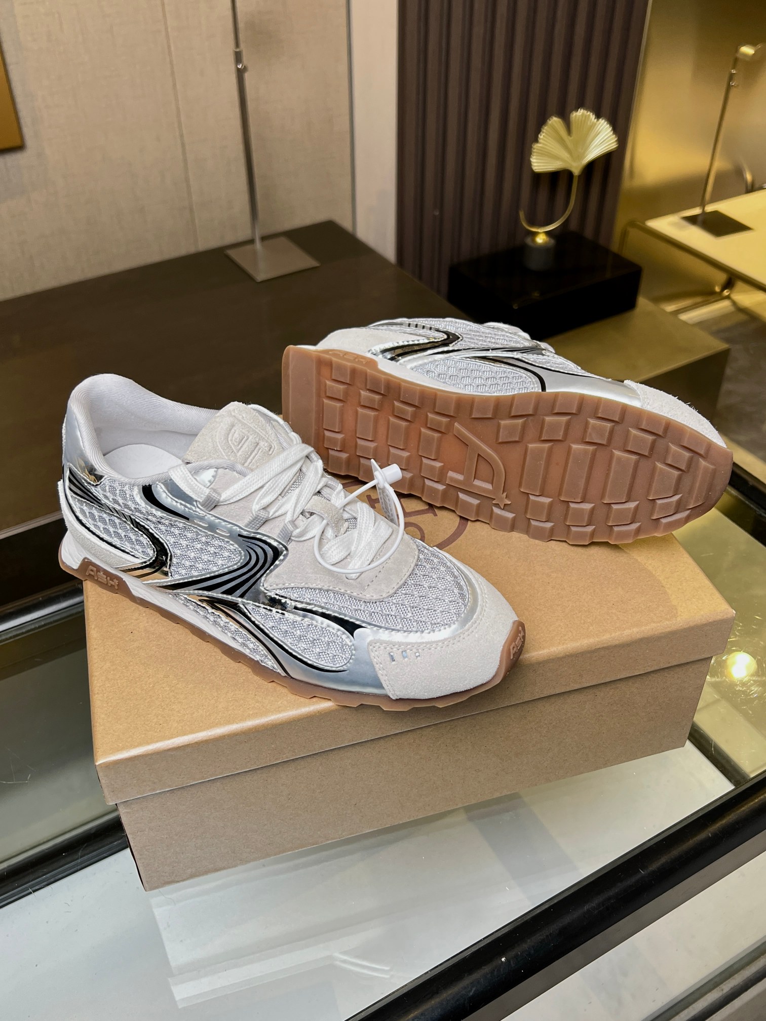 New Ash Section 2503: Spring Kasar Skin Fabric, Rubber Soles, Pig Skin Inner. - 图片 7
