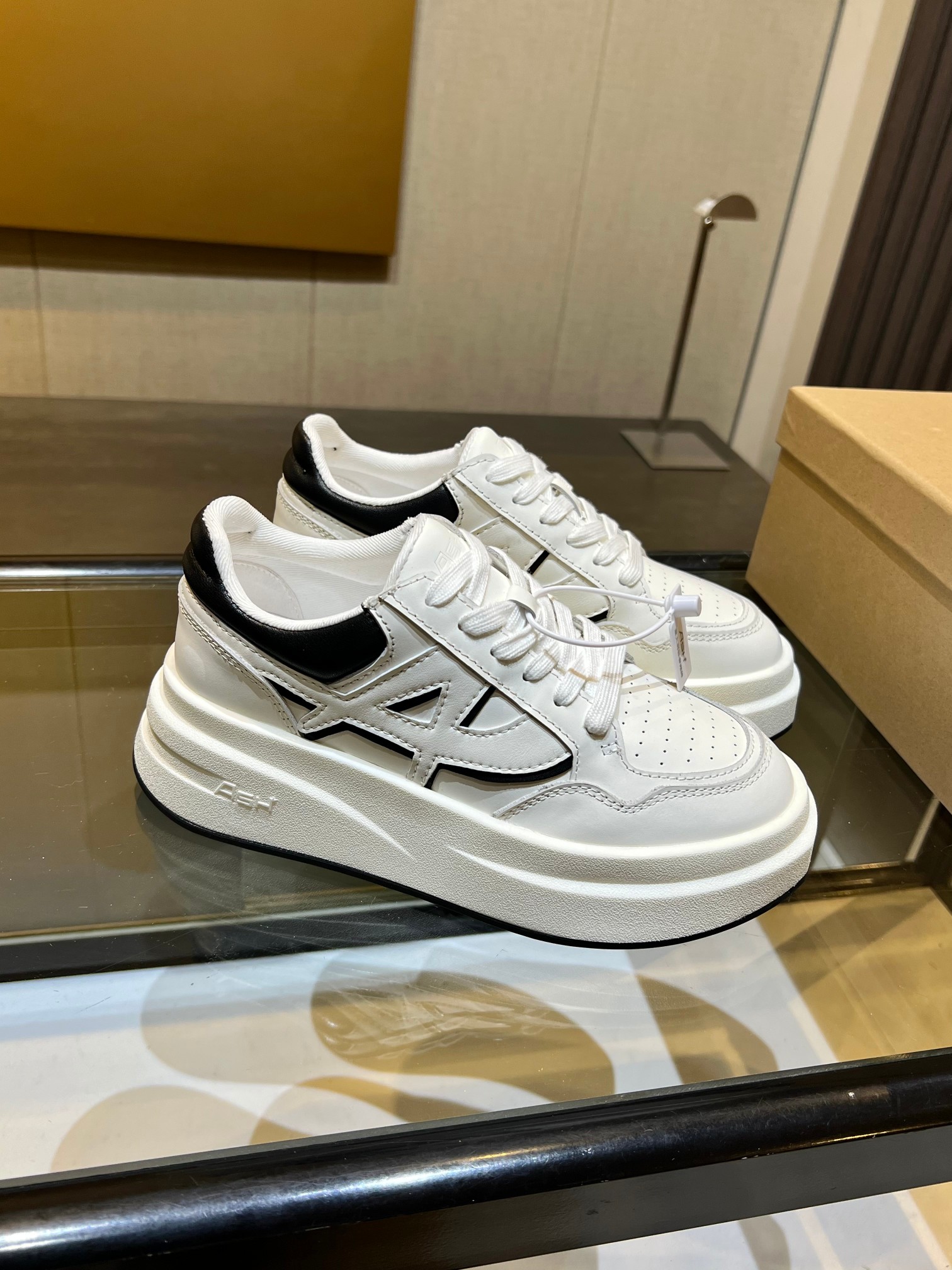 ASH Women's White Leather Platform Sneakers - Stylish and Comfortable 12 a1743054171184 2014