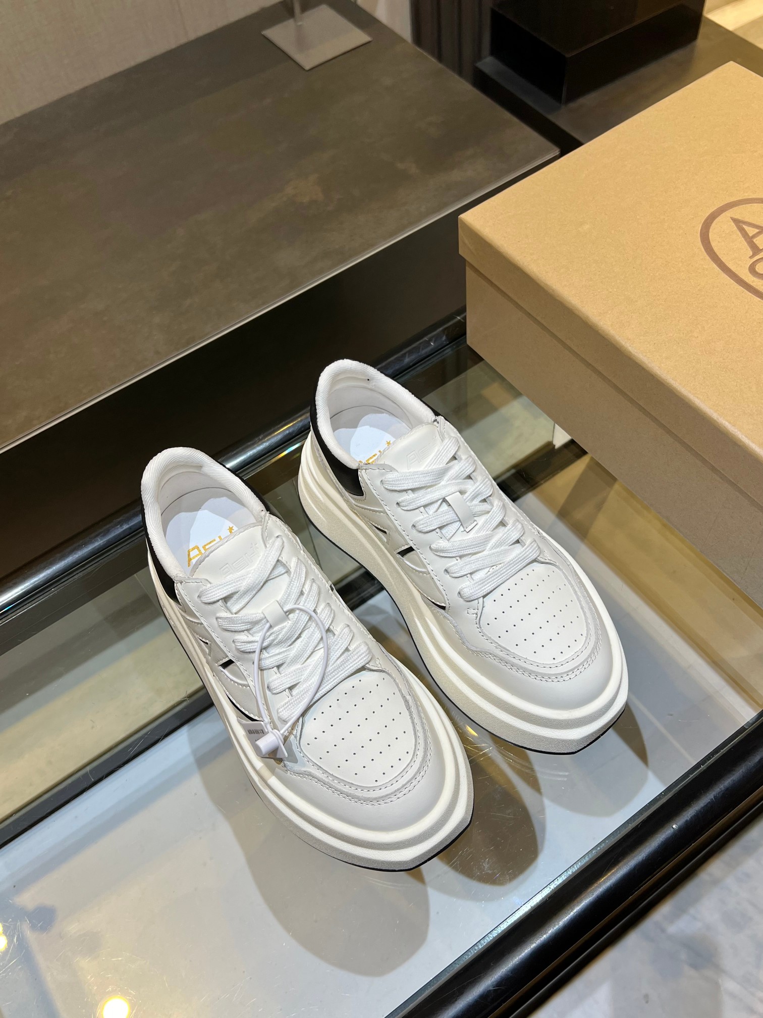 ASH Women's White Leather Platform Sneakers - Stylish and Comfortable 4 a1743054171207 6040