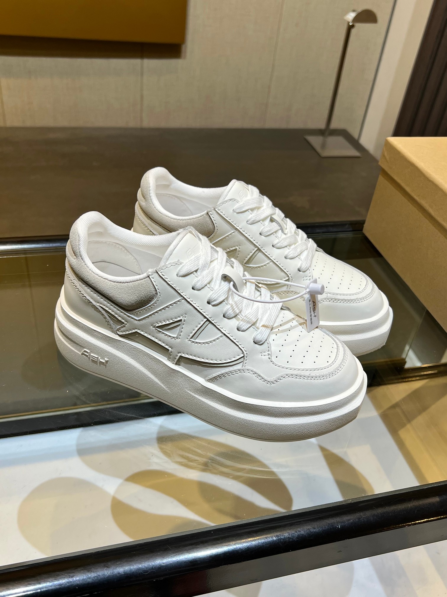 ASH Star-Embossed Leather Sneakers - Stylish, Comfortable, and Breathable 3 a1743054582512 7374
