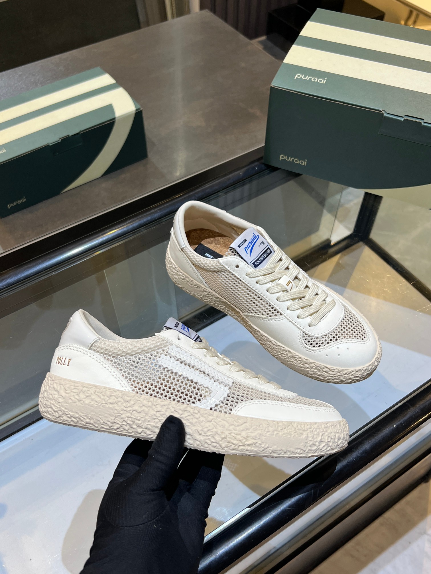 NO:725397,puraai original cloth and leather Forrest Gump shoes 25 autumn soft leather breathable color matching casual shoes lightweight thick-soled casual shoes Upper: cowhide + mesh Lining: sheepskin Foot pads: tree grain microfiber Outsole: rubber Size: 35-40, casual shoes/sports shoes, sneakers, cowhide, sheepskin19860909puraai原单布拼皮阿甘鞋25秋款软皮透气拼色休闲鞋轻便厚底休闲鞋 鞋面:牛皮+网面 内里:羊皮 垫脚:树纹超纤 大底:橡胶 码数:35-40,休闲鞋/运动鞋,sneakers,cowhide,sheepskin,Women's Shoes