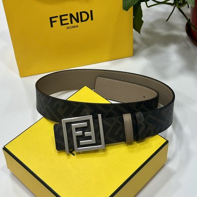 Designer High Replica Fendi Belts Black Brown Yellow Fashion