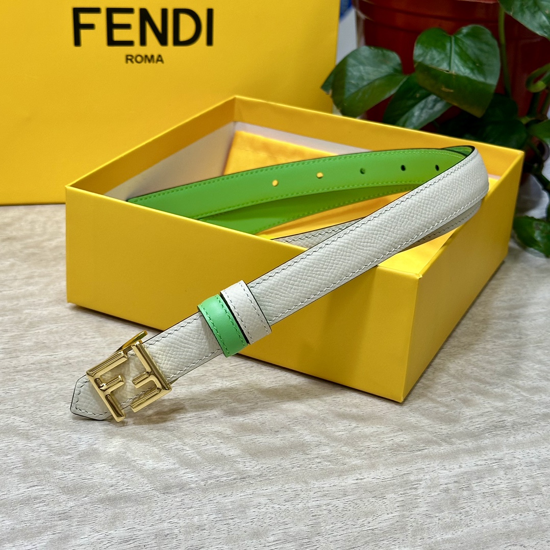 FENDl/芬迪宽20MM原单进口小牛皮搭配原单钌钯电镀F扣手感.油边近乎完美原产皮料定制质感无可挑剔出