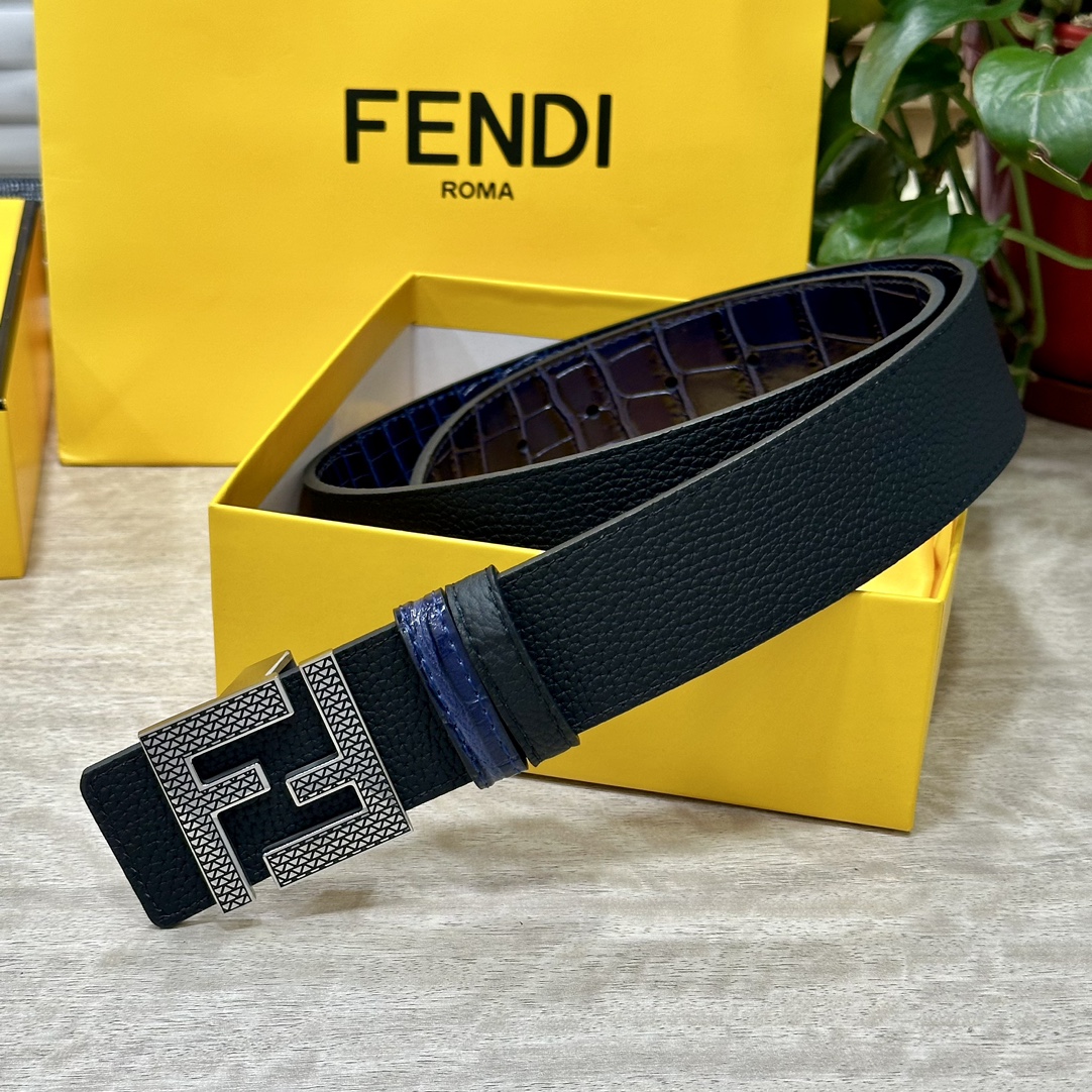 NO:138549,FENDl (Fendi) wide 40MM double-sided original calf leather, paired with single ruthenium palladium electroplating buckle, perfect feel, oily edge, outstanding design. Style, noble and luxurious, fashionable and generous, high-definition real shot, real price, quality assurance, double-sided, belt, fendi, fendi, cowhide19860909FENDl（芬迪）宽40MM双面原版小牛皮 搭配单钌钯电镀扣 完美的手感.油边 出众的设计.风格 高贵奢华 时尚大方 高清实拍 货真价实 品质保证 双面用,皮带,fendi,fendi,cowhide,Belt