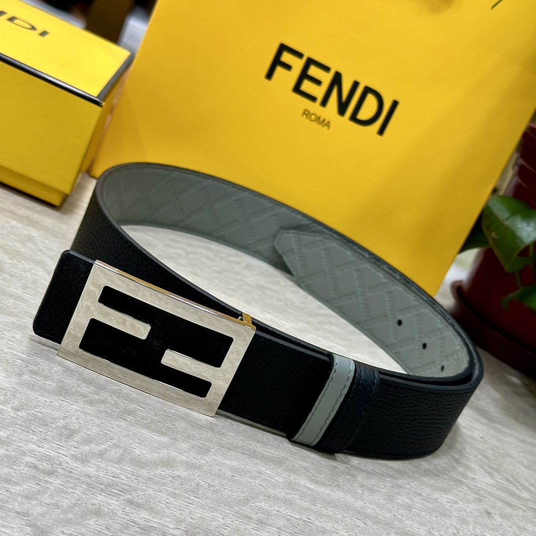 Luxury Double-Sided Calfskin FENDL Belt: High-Quality Fashion Statement - 图片 4