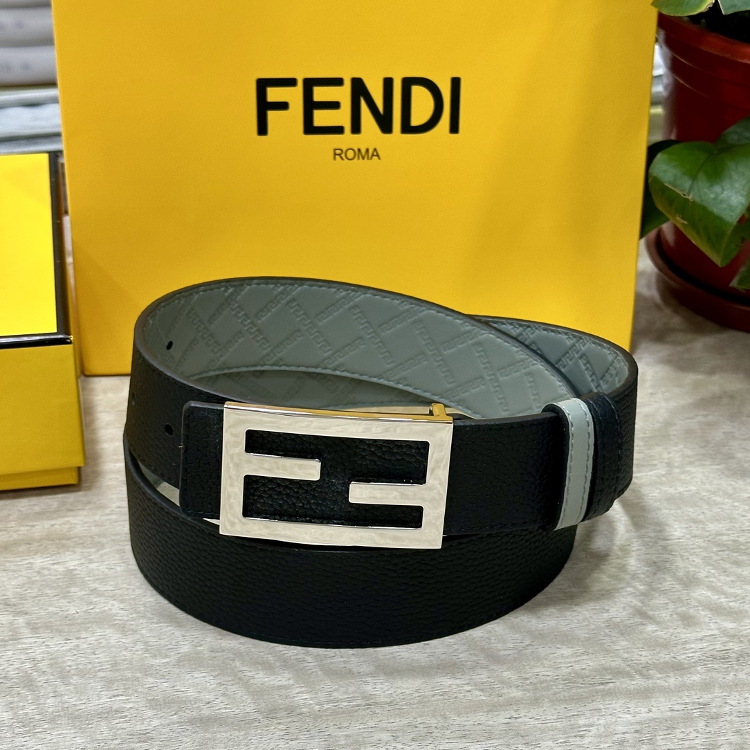Luxury Double-Sided Calfskin FENDL Belt: High-Quality Fashion Statement - 图片 5