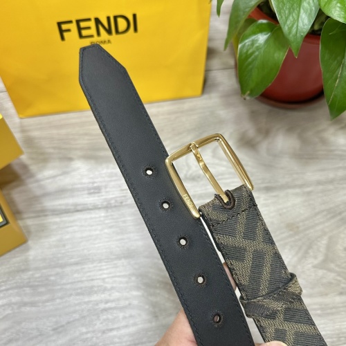 Fendi FF Jacquard Fabric Belt, 35mm Wide, Palladium Finish Buckle 1 Fendi FF Jacquard Fabric Belt, 35mm Wide, Palladium Finish Buckle