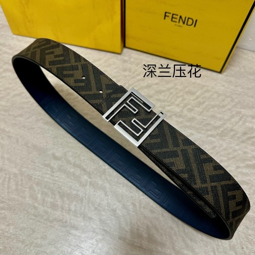 Fendi FF Buckle Reversible Belt, 4.0CM Width, Black Cuoio Romano Leather 1 Fendi FF Buckle Reversible Belt, 4.0CM Width, Black Cuoio Romano Leather