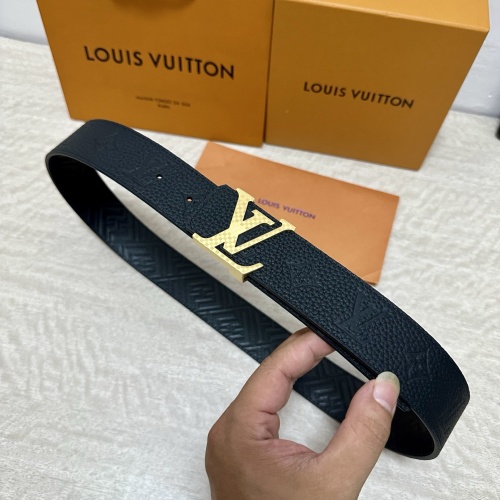 Louis Vuitton 40MM Reversible Leather Belt with Palladium-Finish Buckle 1 Louis Vuitton 40MM Reversible Leather Belt with Palladium-Finish Buckle