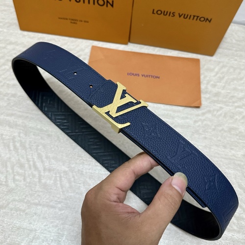 Louis Vuitton 40MM Reversible Leather Belt with Palladium-Plated Buckle 1 Louis Vuitton 40MM Reversible Leather Belt with Palladium-Plated Buckle