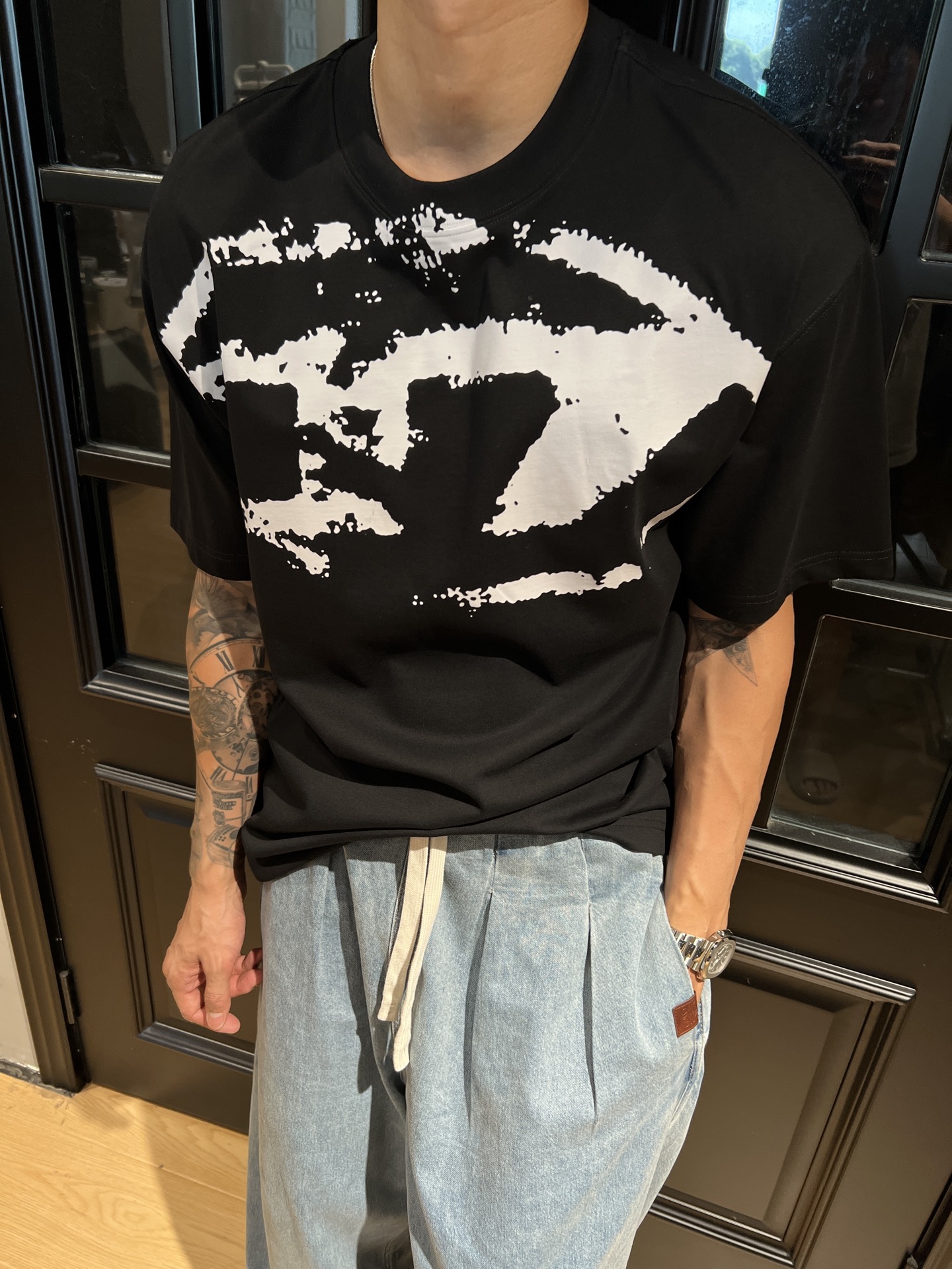 DIESEL Summer Logo Print Cotton T-shirts: Personal, Fashionable, Unisex. Sizes S-XL.