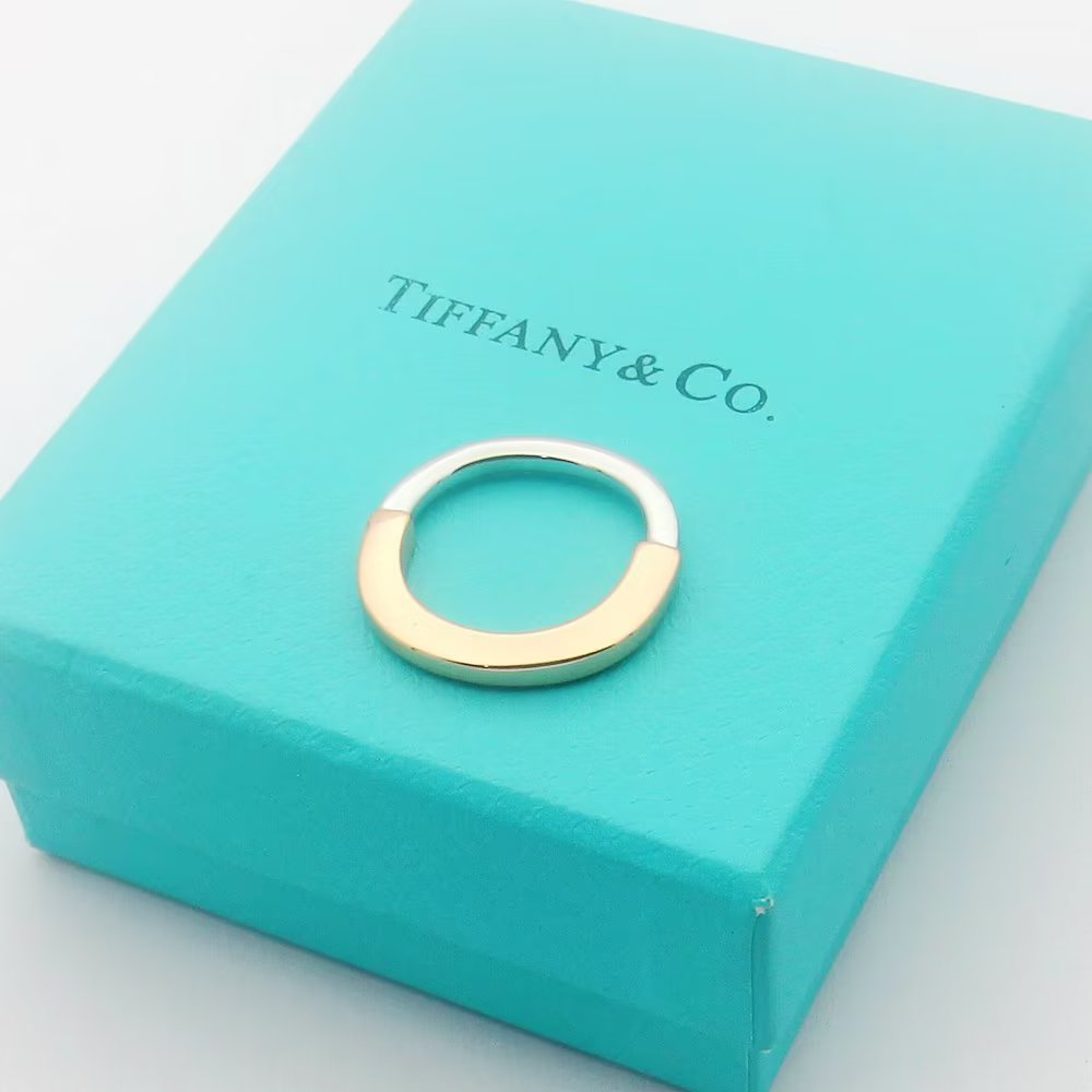 Tiffany & Co. 23c U-Lock Rings, Gold Plated Alloy, Anti-Allergy 5 a1697759367346 4008