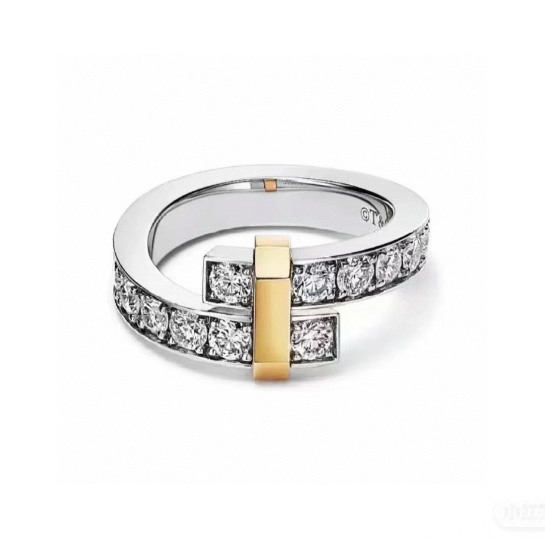 Tiffany Tiffany ring 925 sterling zilver ruimte nanotechnologie geïmporteerde imitatie diamant - topkwaliteit