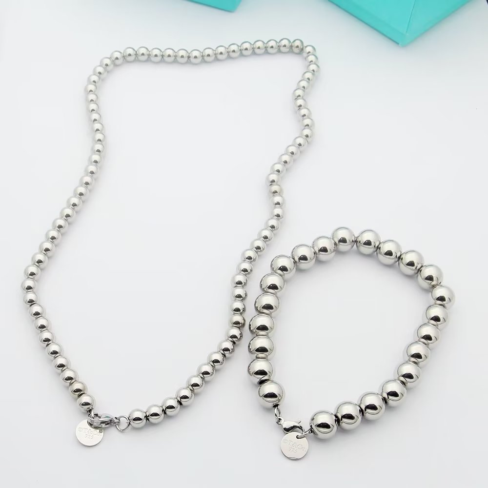 Tiffany klassieke kruislingse tweekleurige ketting, dik goud gegalvaniseerd, elegant en zoet, luxueus en groots - topkwaliteit
