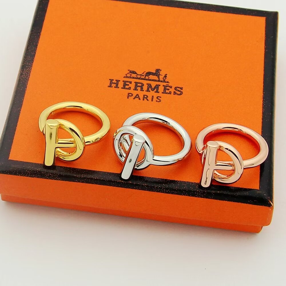 Hermès 宽面H戒指爱马仕戒指 猪鼻子戒指 高端 上档次 size6789