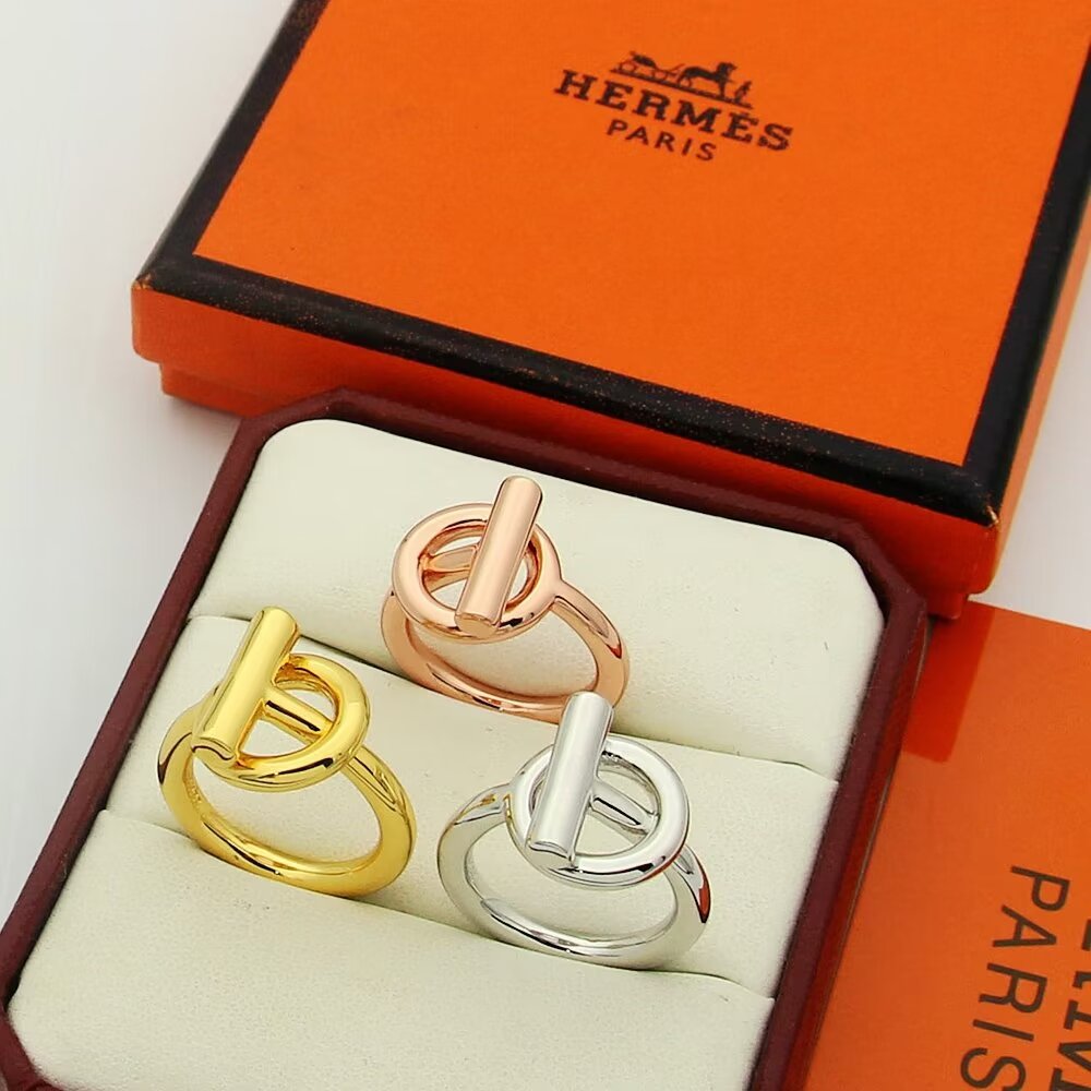 Hermès 宽面H戒指爱马仕戒指 猪鼻子戒指 高端 上档次 size6789