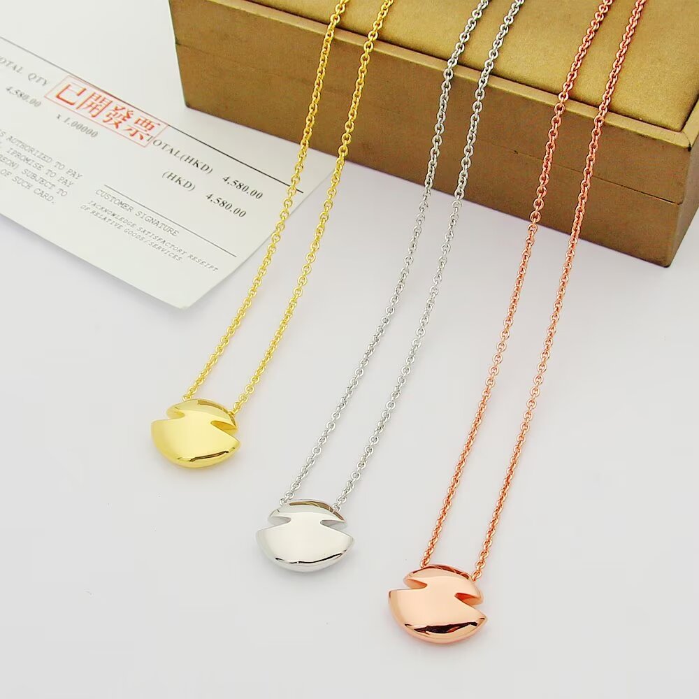 Bottega Veneta BV宝格丽项链 凸型蛋面项链最受欢迎的一款项链 确是 耐看 亚金电镀18k金工艺 项链