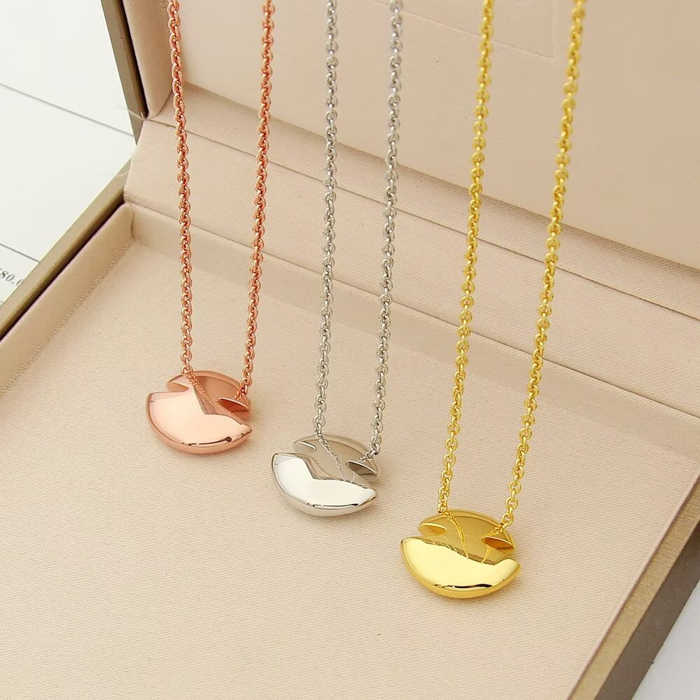 Bottega Veneta BV宝格丽项链 凸型蛋面项链最受欢迎的一款项链 确是 耐看 亚金电镀18k金工艺 项链