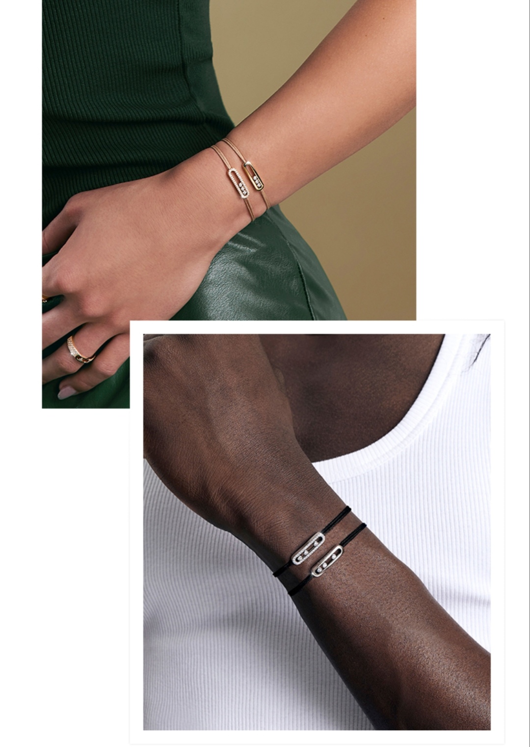 ❤️85包邮/原单代购级别
Messika新款全新梅西卡手链手绳推出精致多色绳圈手链系列，多色绳圈搭配一颗明亮式切割滑动钻石于腕间注入摩登意趣，彰显出众个性多色选