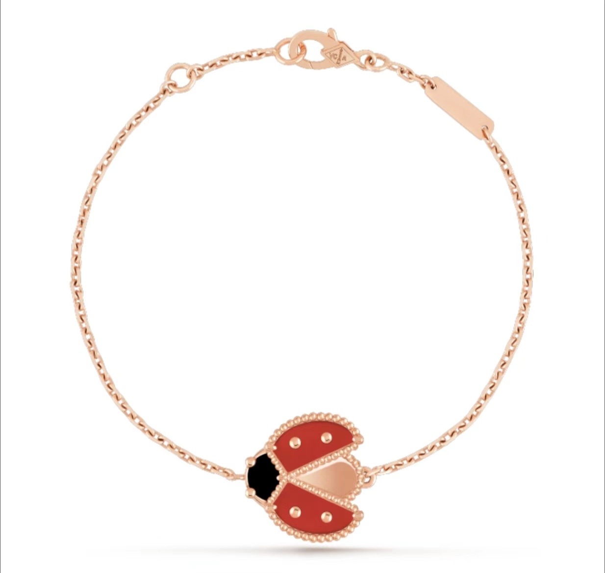 Van Cleef & Arpels Lucky Spring Ladybug Bracelet - Rose Gold, Red & Black 1 a1728187380502 4845