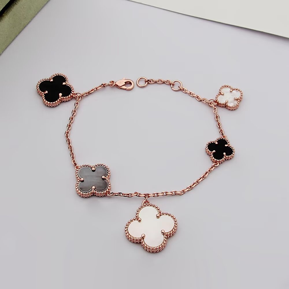 Van Cleef Arpels Alhambra Graduated Bracelet