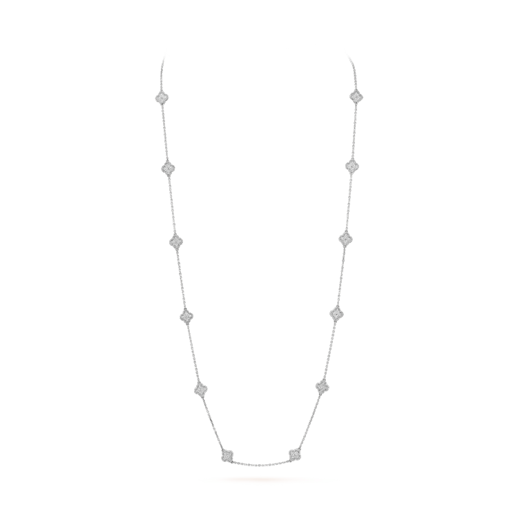 Elegant Four-Leaf Clover Necklace with Sparkling Diamonds, Perfect for Everyday Wear 2 a1752275705058 1533