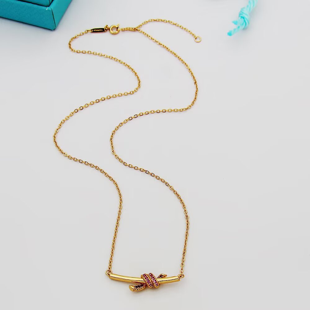 Tiffany & Co. Tiffany蒂芙尼项链 knot缘系列小号项链