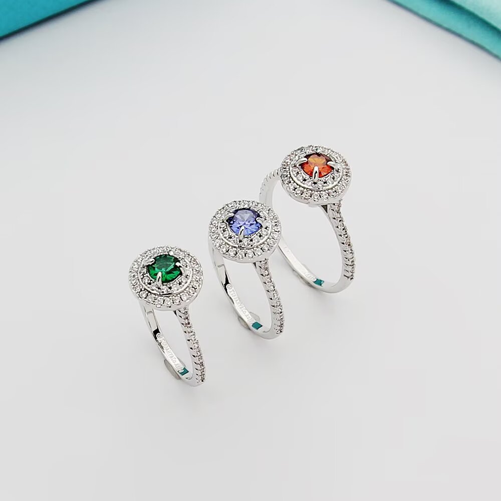 Tiffany & Co. Tiffany蒂芙尼戒指 单钻戒指 镶嵌彩钻钻石的闪烁光采璀璨辉映 蒂芙尼精湛匠心成就 杰作
