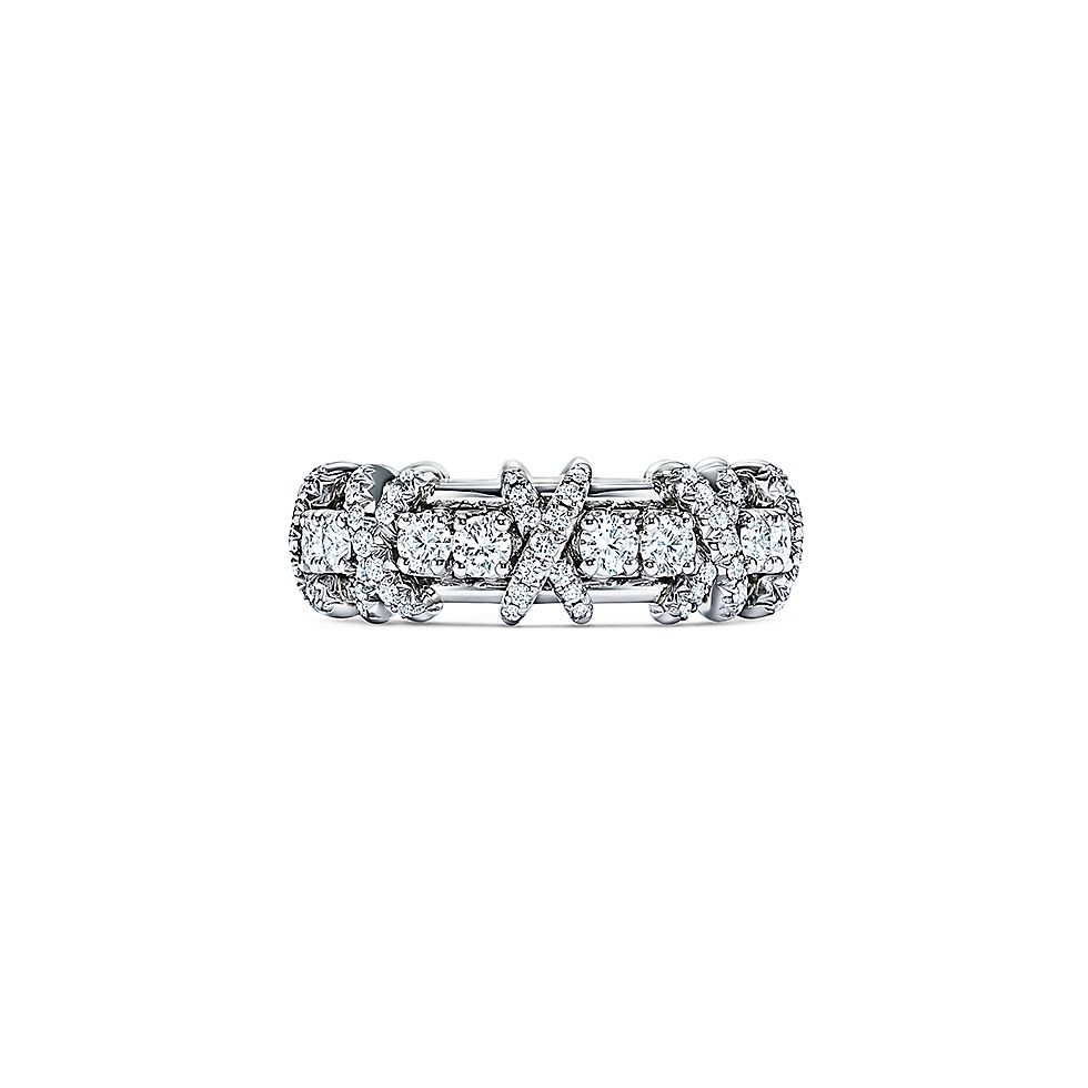 Tiffany & Co. 款超火爆tiff蒂芙尼戒指 十六石系列戒指Tiff