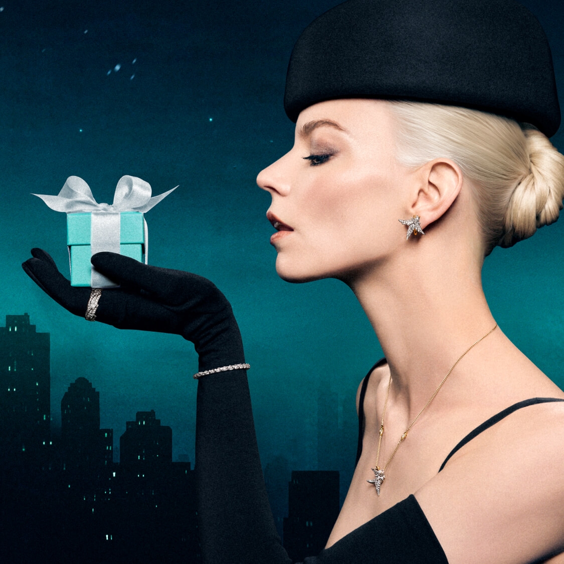 Tiffany & Co. Tiff蒂芙尼耳夹石上鸟系列小鸟耳环 翱翔鸟耳环