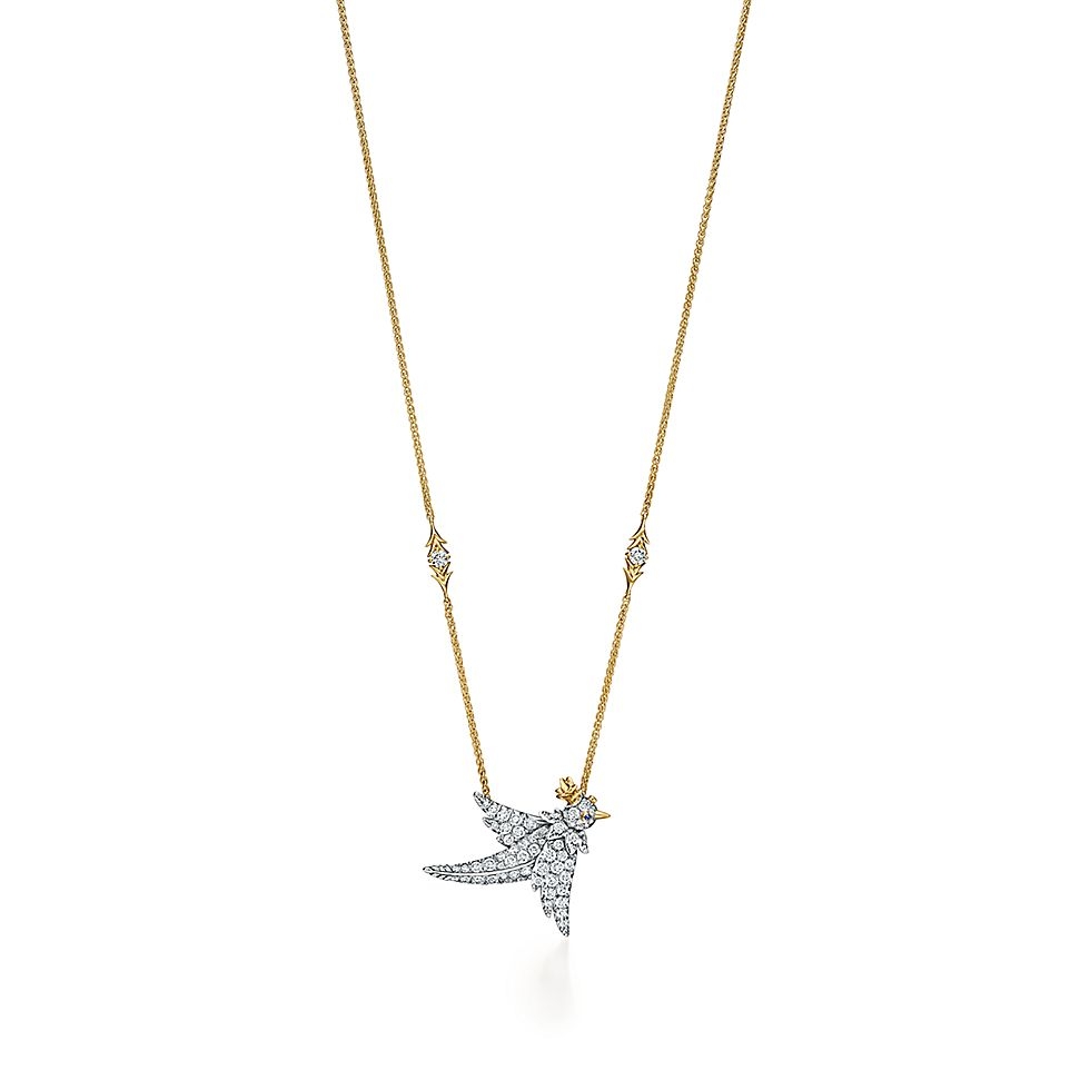 Tiffany & Co. Tiffany蒂芙尼项链石上鸟系列 小鸟项链到货分色电镀