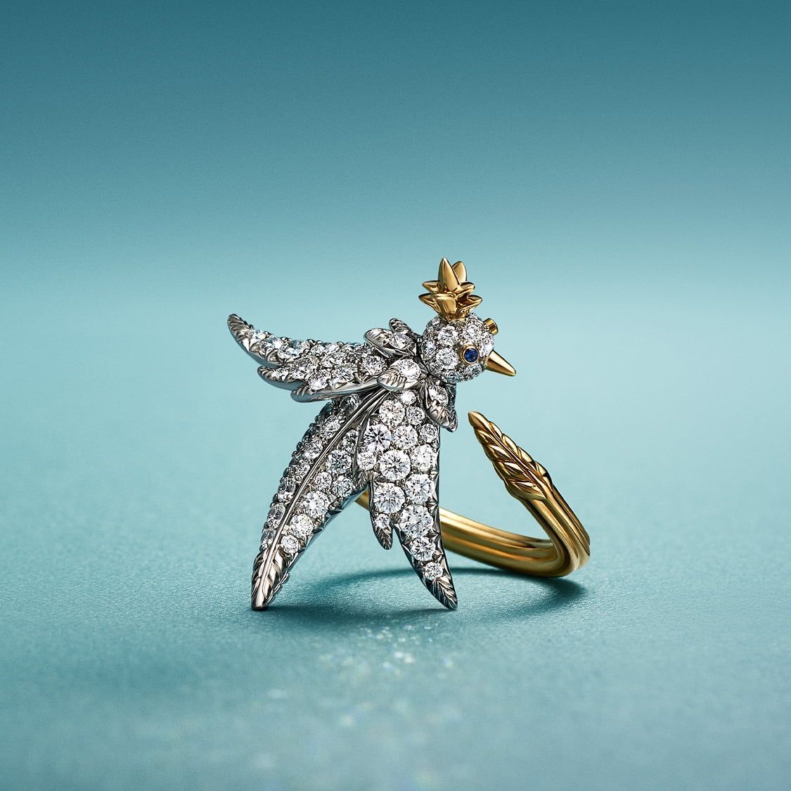 Tiffany & Co. Tiffany蒂芙尼戒指 石上鸟系列 翱翔鸟戒指到货均码