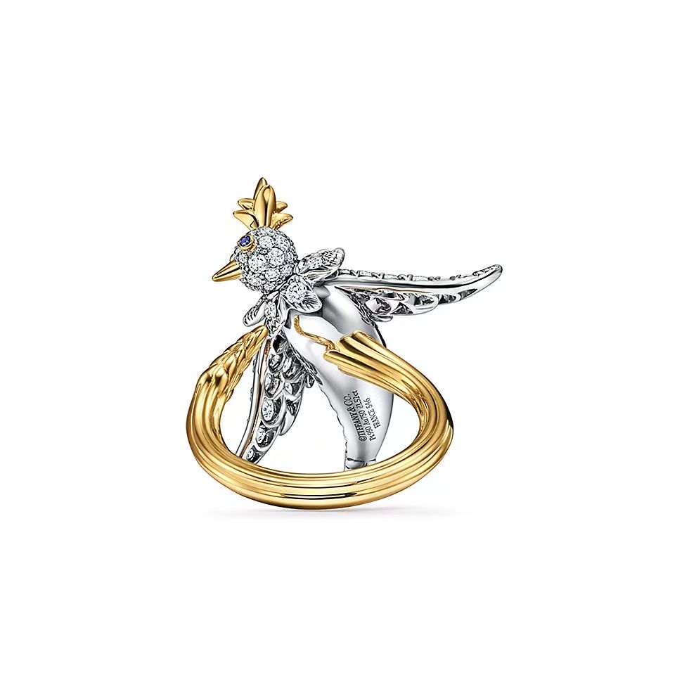 Tiffany & Co. Tiffany蒂芙尼戒指 石上鸟系列 翱翔鸟戒指到货均码