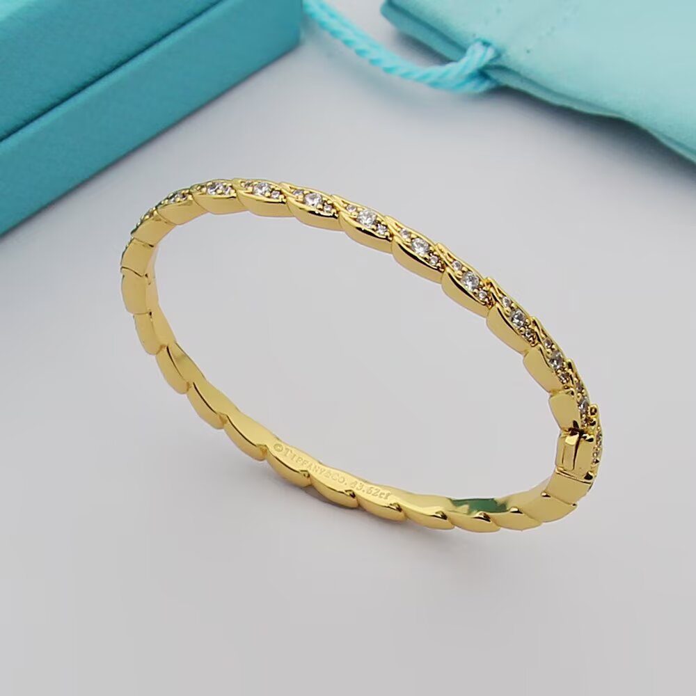 Tiffany & Co. Tiffany蒂芙尼手镯石上鸟系列灵动羽翼窄式手镯 飞羽窄式手镯