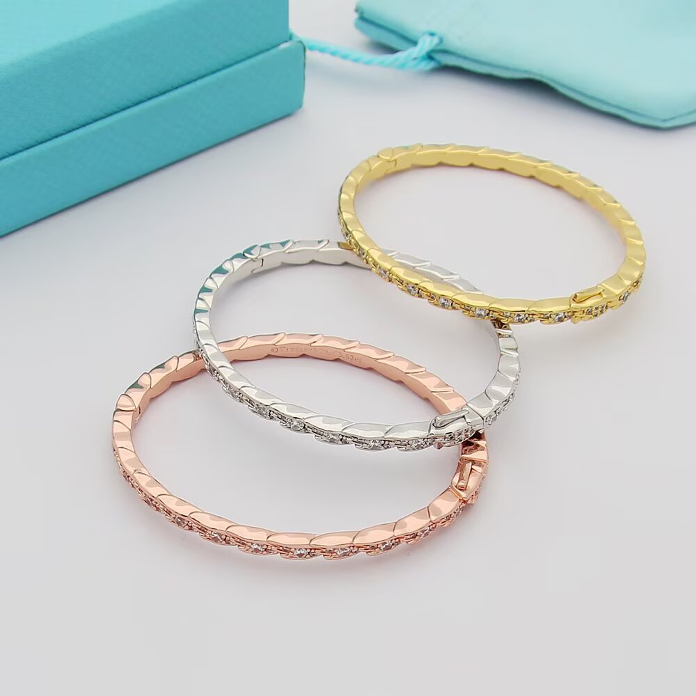 Tiffany & Co. Tiffany蒂芙尼手镯石上鸟系列灵动羽翼窄式手镯 飞羽窄式手镯