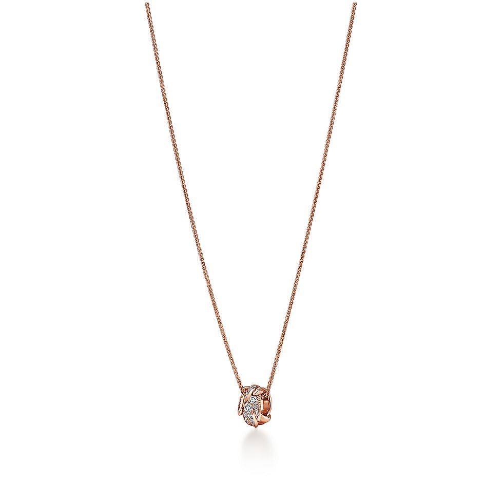 Tiffany & Co. tiff蒂芙尼项链石上鸟系列 飞羽链环项链
