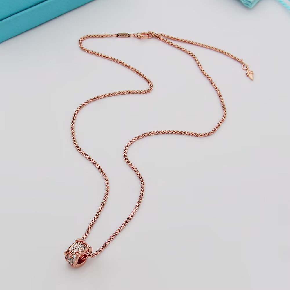 Tiffany & Co. tiff蒂芙尼项链石上鸟系列 飞羽链环项链