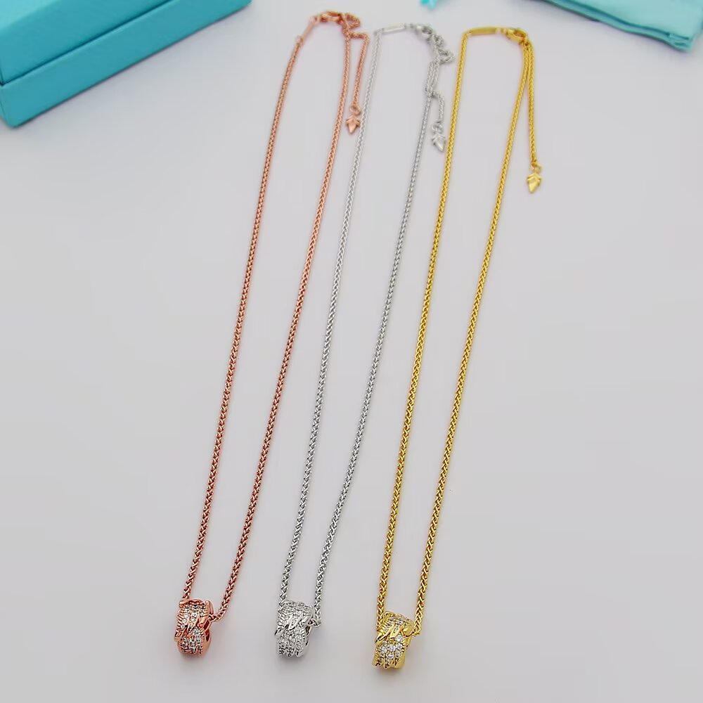 Tiffany & Co. tiff蒂芙尼项链石上鸟系列 飞羽链环项链