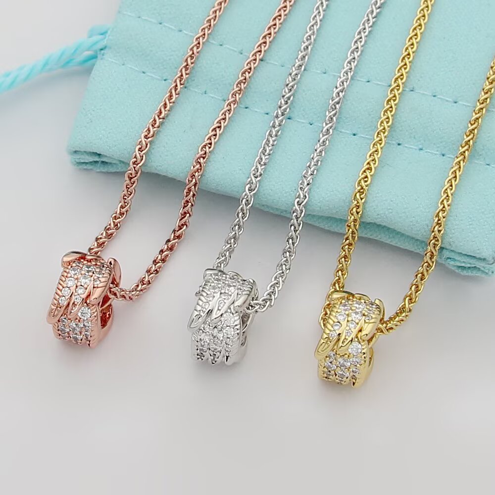 Tiffany & Co. tiff蒂芙尼项链石上鸟系列 飞羽链环项链