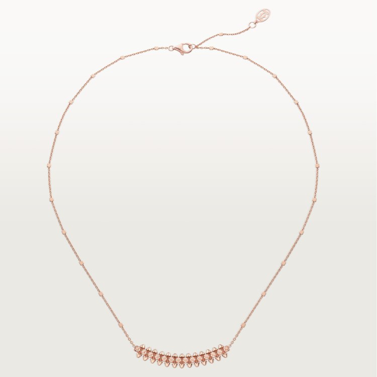 Cartier Cartier卡地亚子弹项链满钻项链柳钉可 电镀18k金
