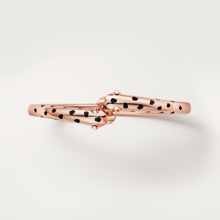 Cartier 霸气花斑黑豹手镯。Panthère de Cartier豹子手镯，电镀18K金 铜材质电镀厚金手镯