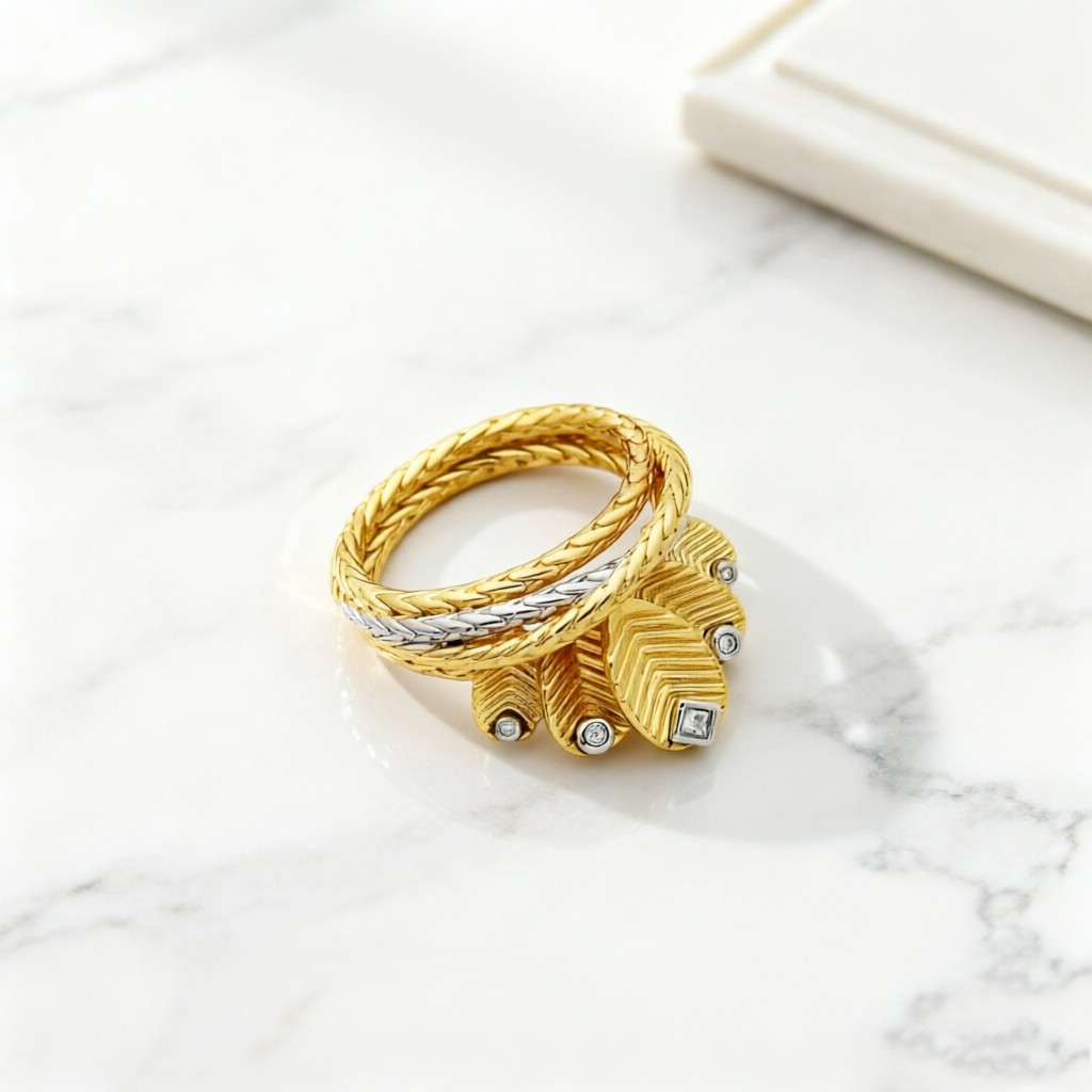 Cartier 卡地亚咖啡豆戒指叶子戒指 的咖啡香 金质完美塑造咖啡叶片 重现50年代的优雅
