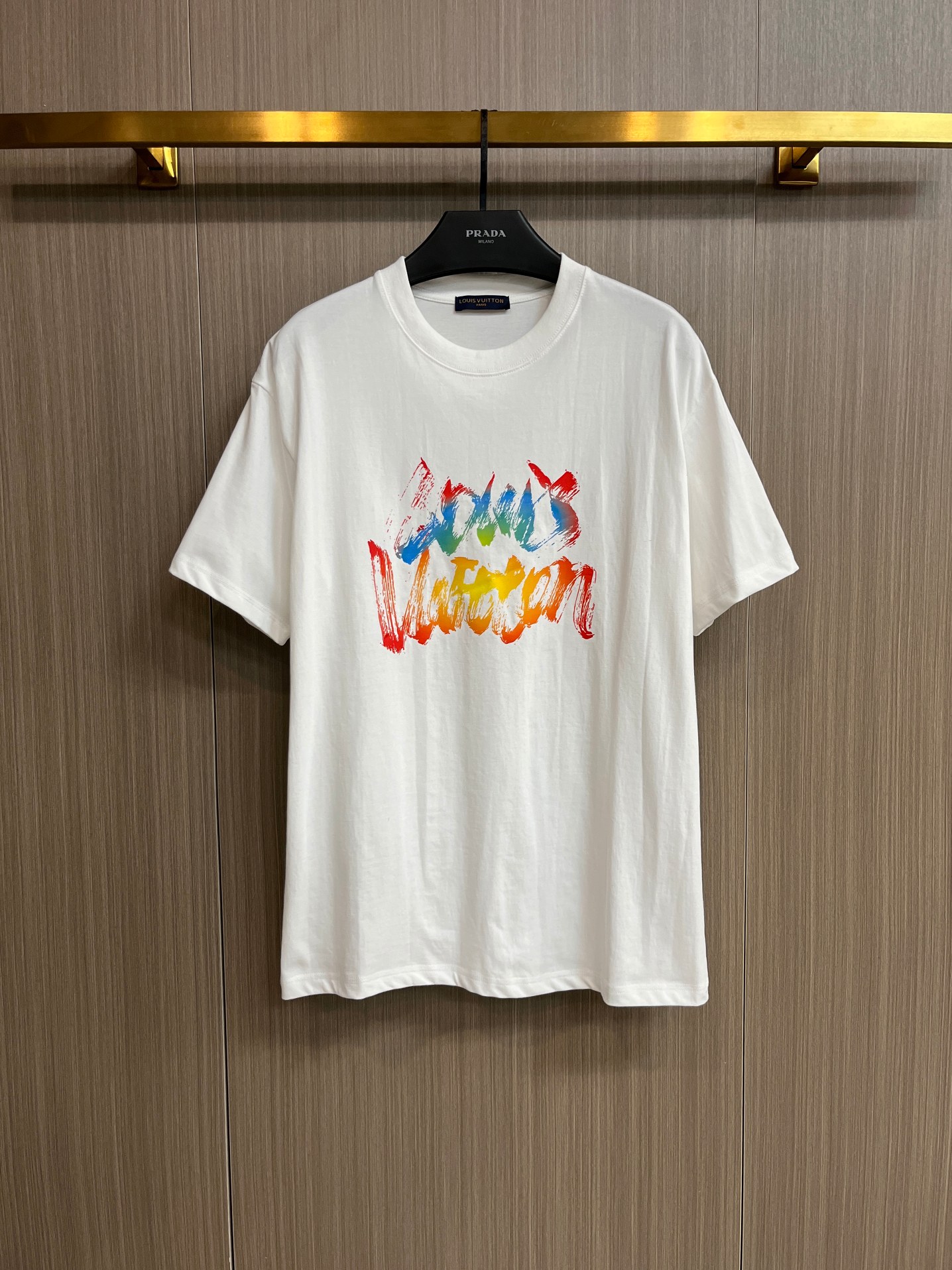 Louis Vuitton Kleidung T-Shirt Replik -Shop
 Schwarz Weiß Unisex Frühling/Sommer Kollektion Fashion Kurzarm