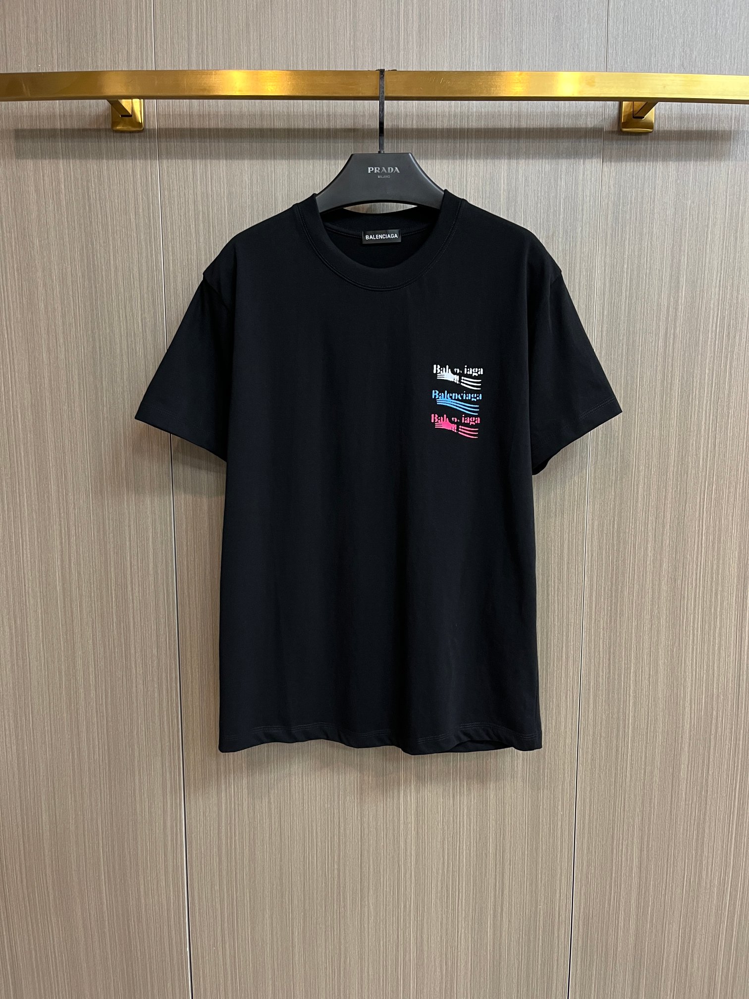 Website zum Kauf von Replikat
 Balenciaga 7 Stern
 Kleidung T-Shirt Schwarz Weiß Unisex Frühling/Sommer Kollektion Fashion Kurzarm