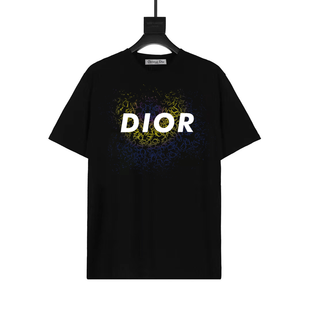 Dior Clothing T-Shirt Replica Online
 Black White Unisex Spring/Summer Collection Fashion Short Sleeve