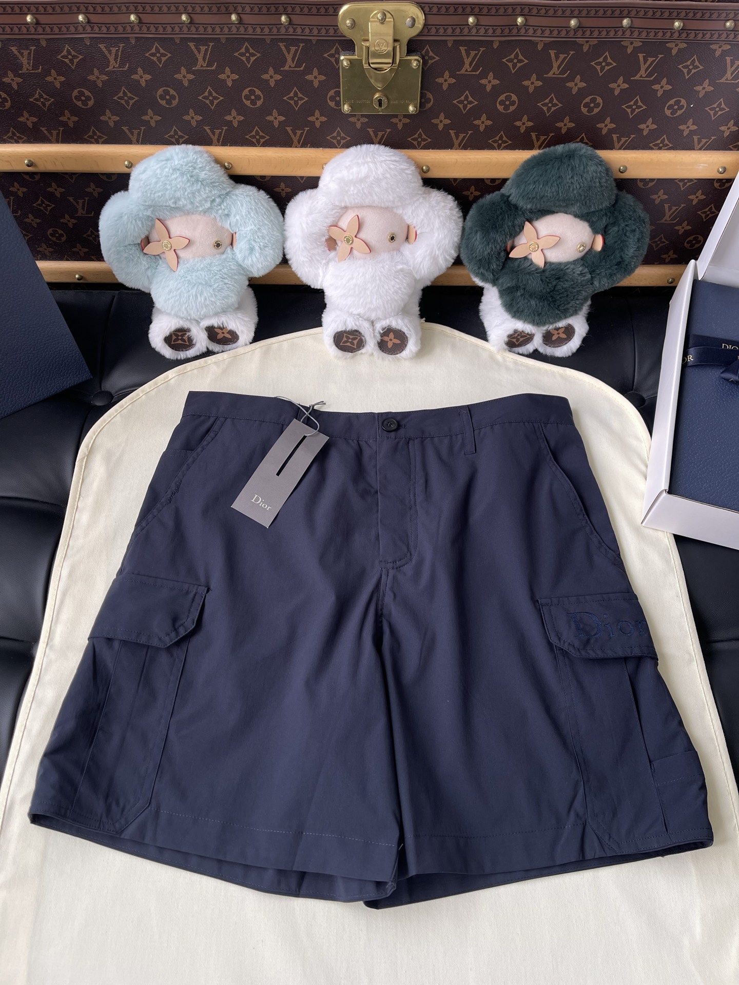 Button-Waist Cargo Shorts — product photograph