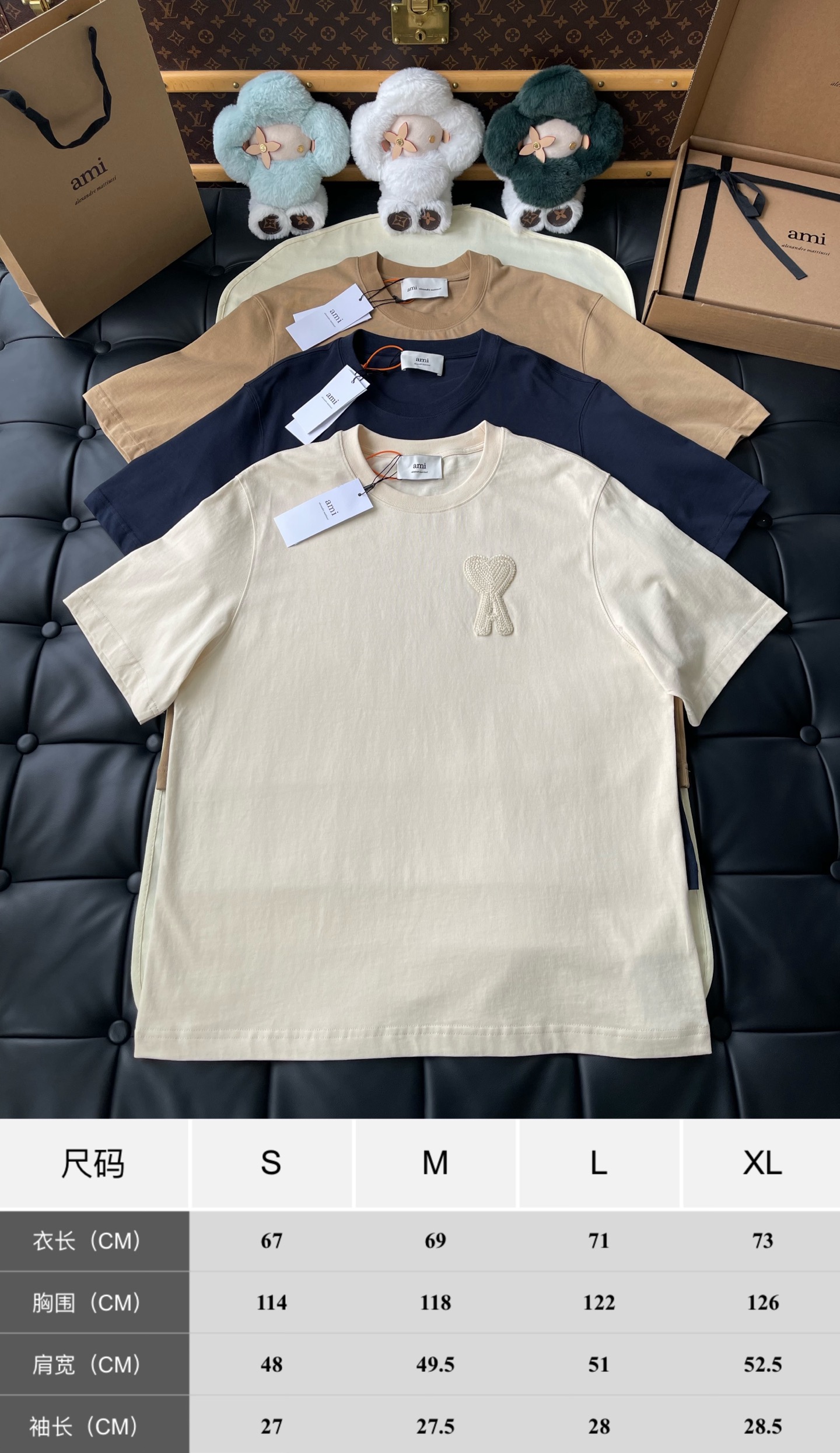 Large Heart-A Crewneck T-Shirt — product photograph