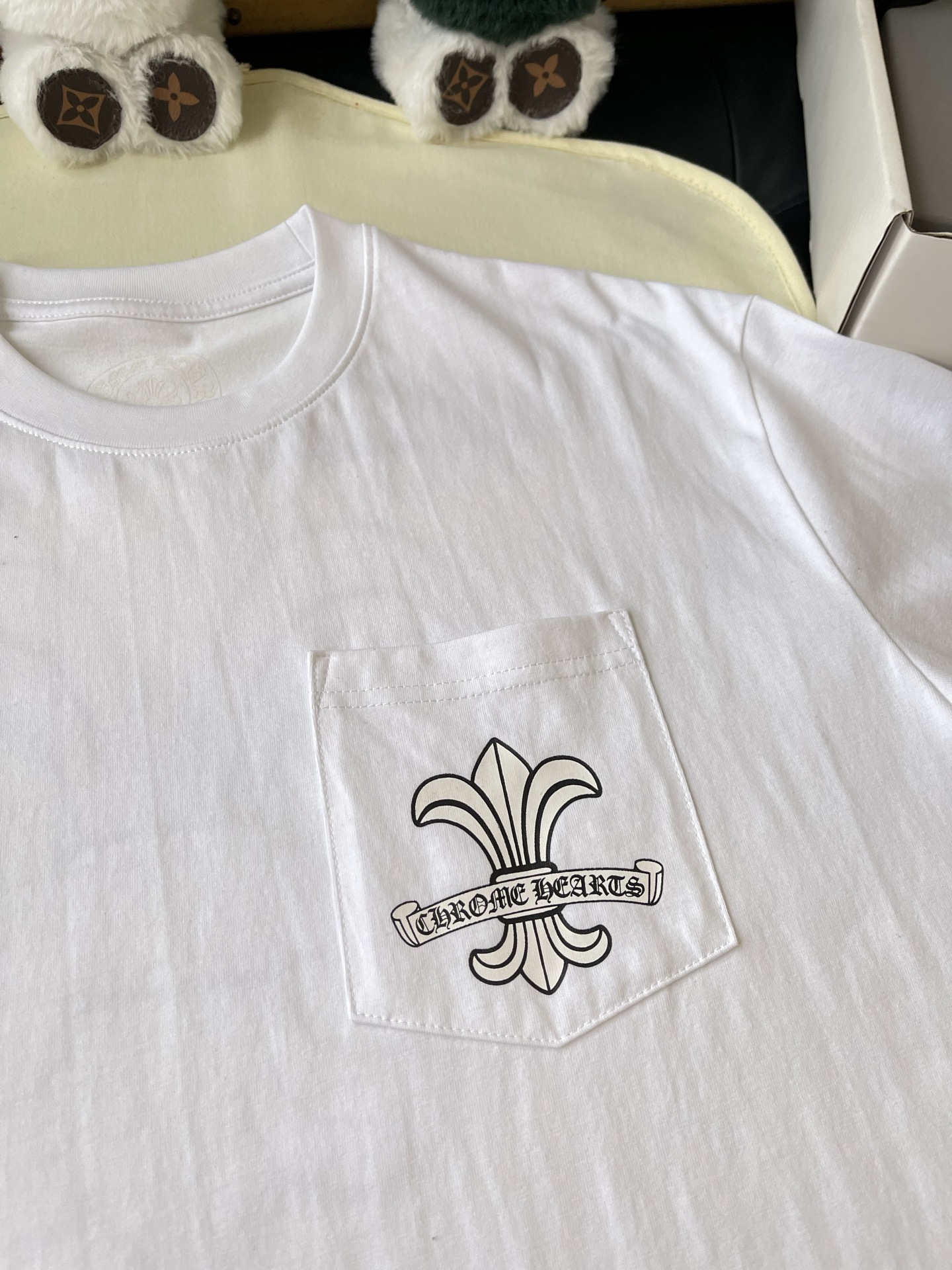 Fleur-de-Lis Pocket T-Shirt — product photograph