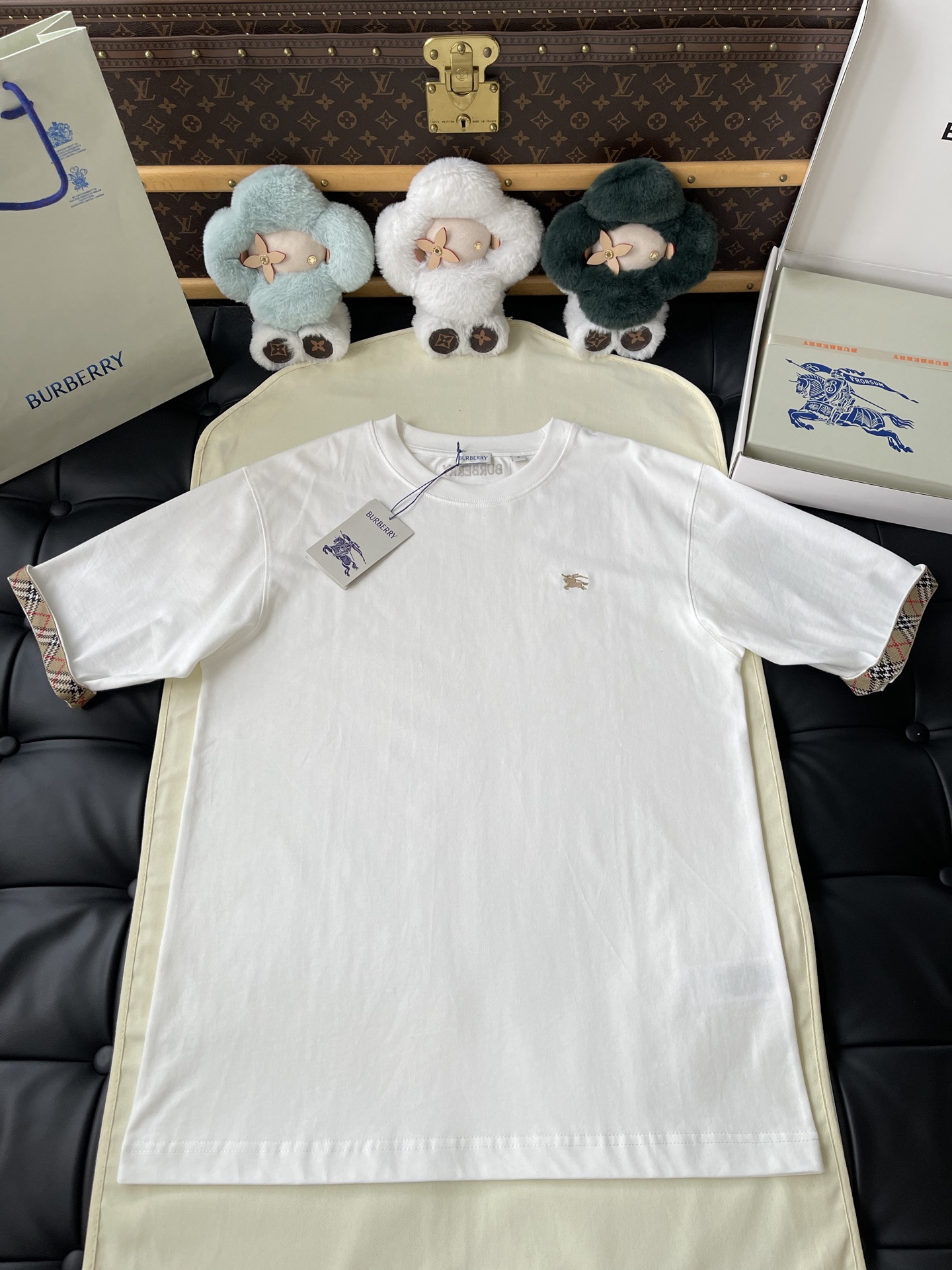 Check-Cuff Knight T-Shirt — product photograph