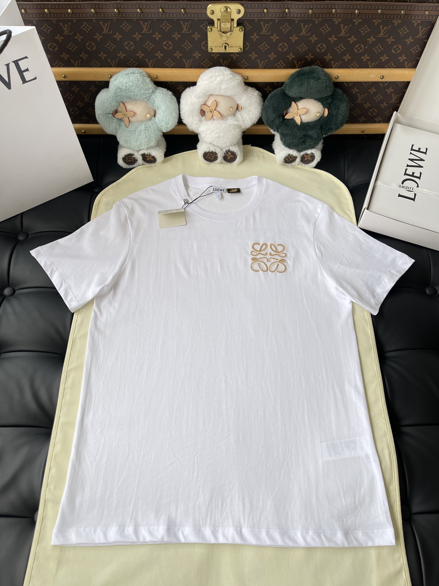 Gold-Tone Anagram T-Shirt — product photograph